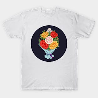 Minhwa: Peony Bouquet I Type (Korean traditional/folk art) T-Shirt